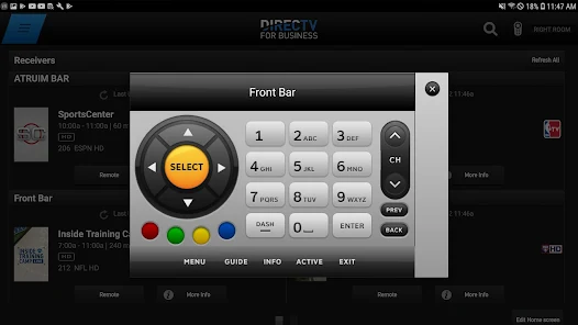 DIRECTV remote app — control your TVs from a tablet or phone